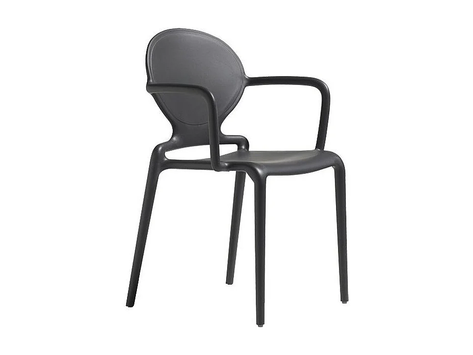 4 Chaises design GIO à accoudoirs - intérieur et extérieur