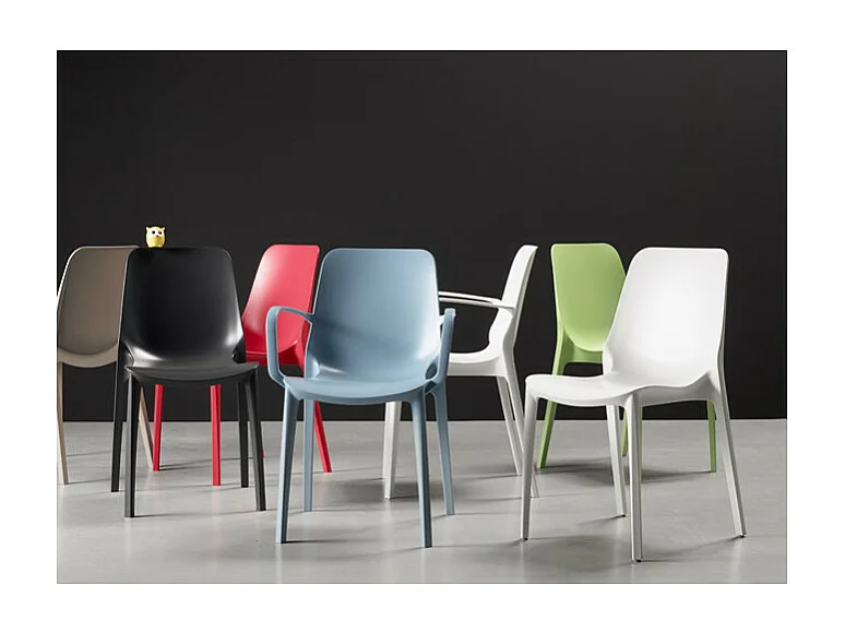 2 chaises design Ginevra pour intérieur ou extérieur - Scab