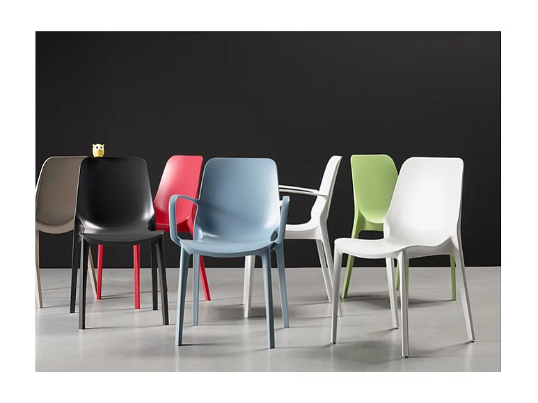 2 chaises design Ginevra pour intérieur ou extérieur - Scab