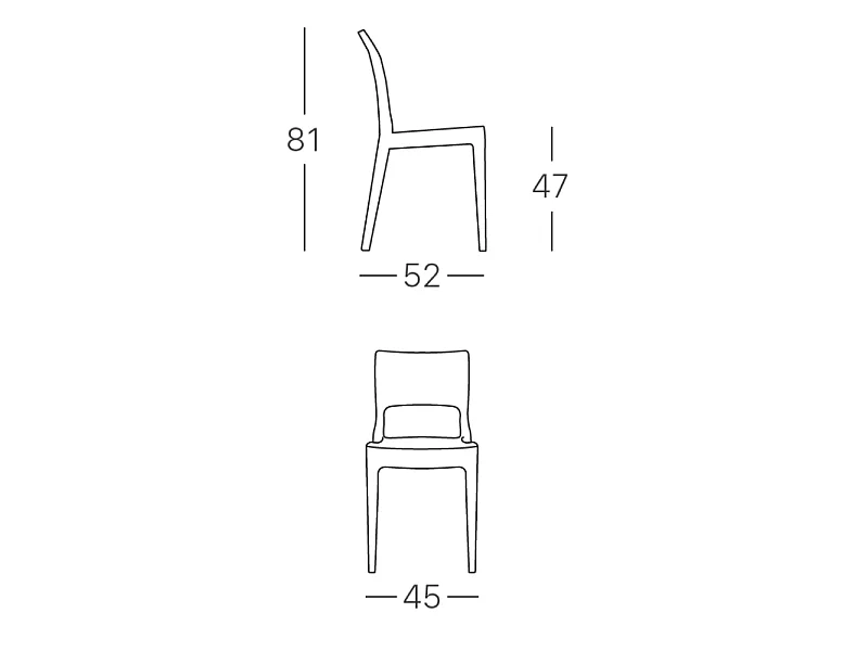 Chaise design - ISY ANTISHOCK - deco scab