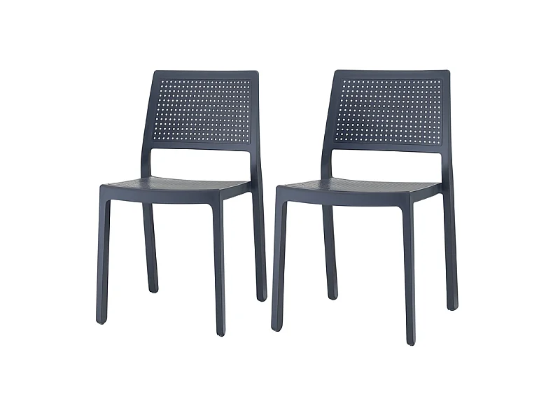 Lot de 2 chaises design EMI pour intérieur ou extérieur - Scab