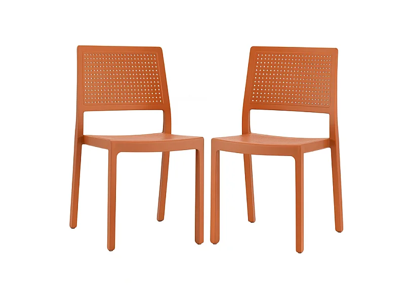 Lot de 2 chaises design EMI pour intérieur ou extérieur - Scab