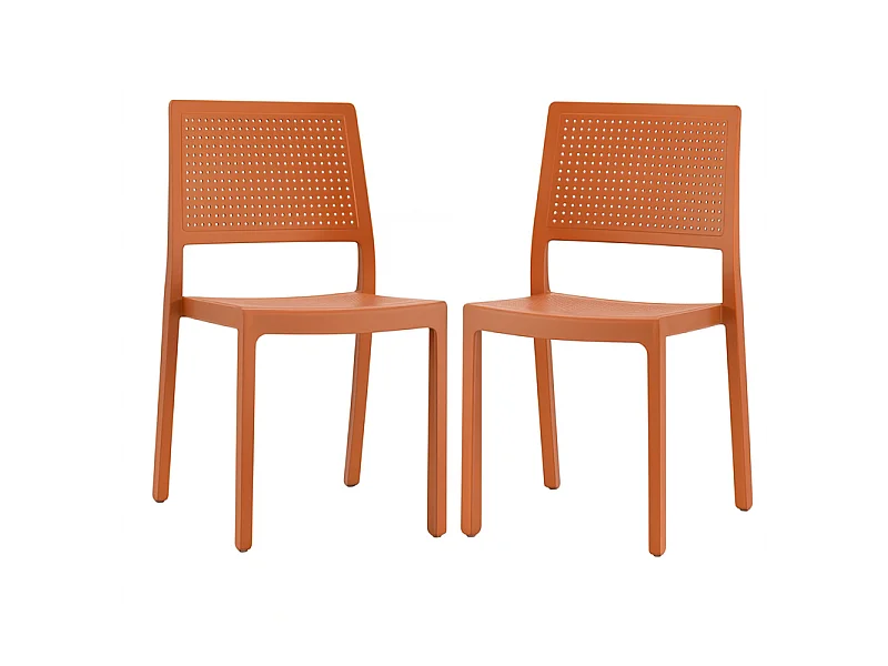 Lot de 2 chaises design EMI pour intérieur ou extérieur - Scab