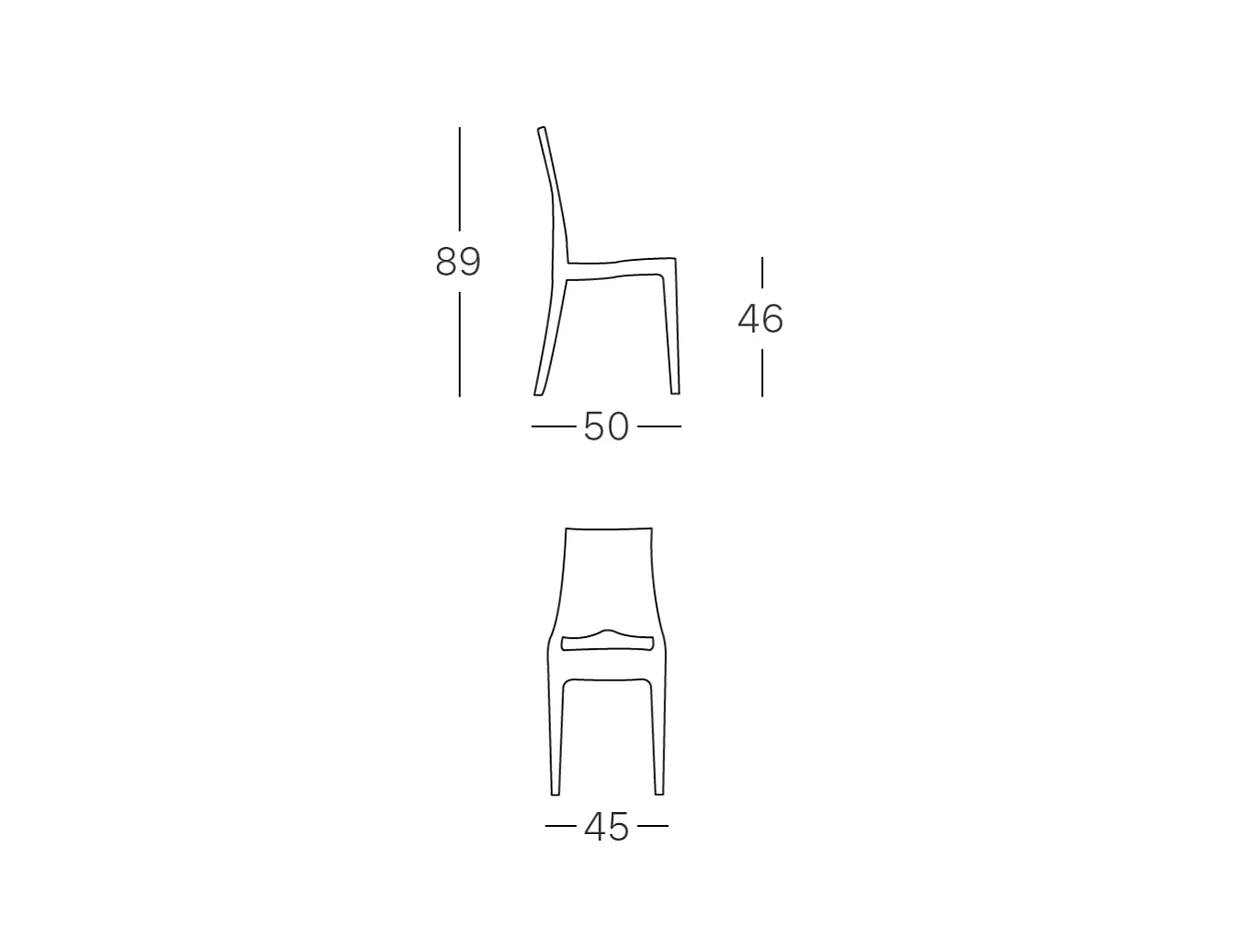 Chaise design GLENDA - Vendu à l'unité - déco