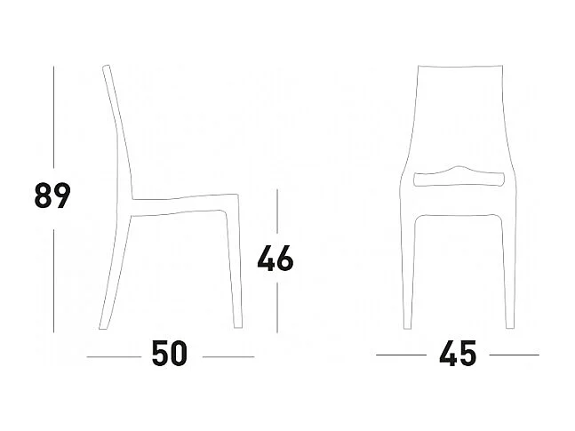 Chaise design GLENDA - Vendu à l'unité - déco