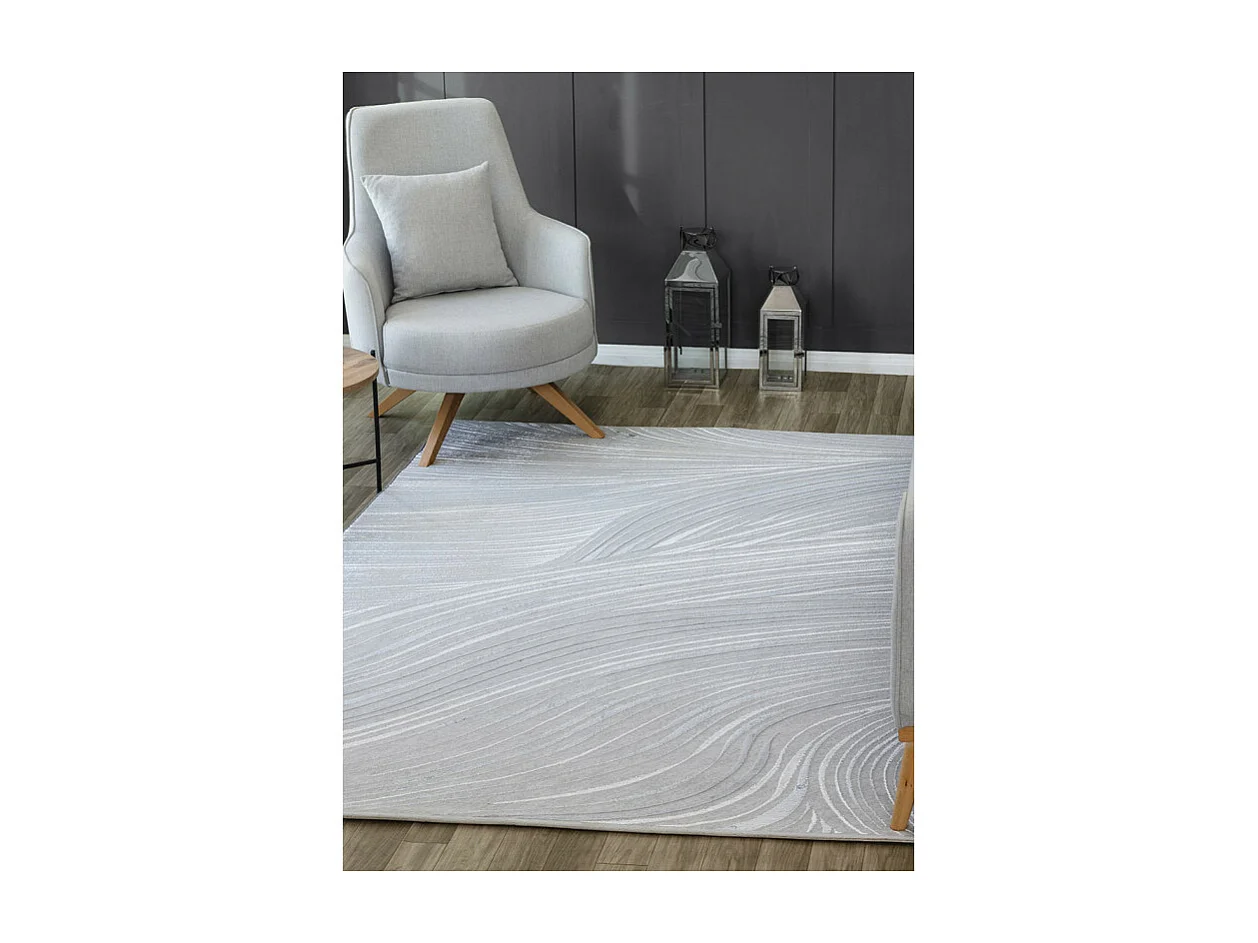 Tapis géométrique - DUBAI 67 Gris 160*230