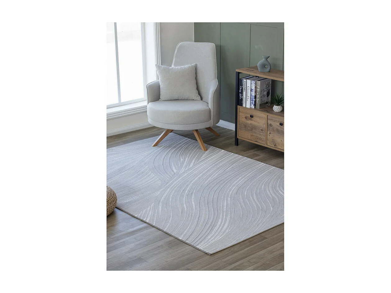 Tapis géométrique - DUBAI 67 Gris 160*230