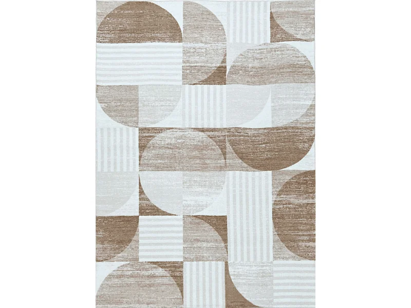 Tapis géométrique - DAKOTA 03 Beige 160*230