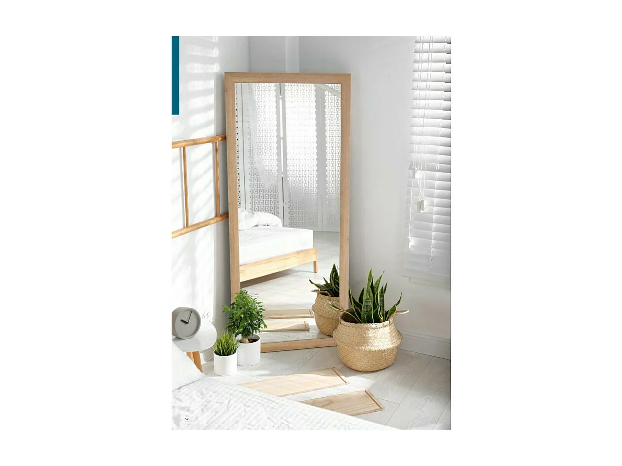 Miroir rectangulaire en bois Marie