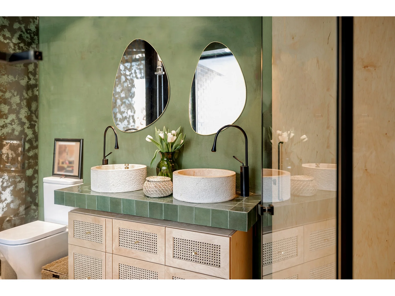 Miroir mural design Ida