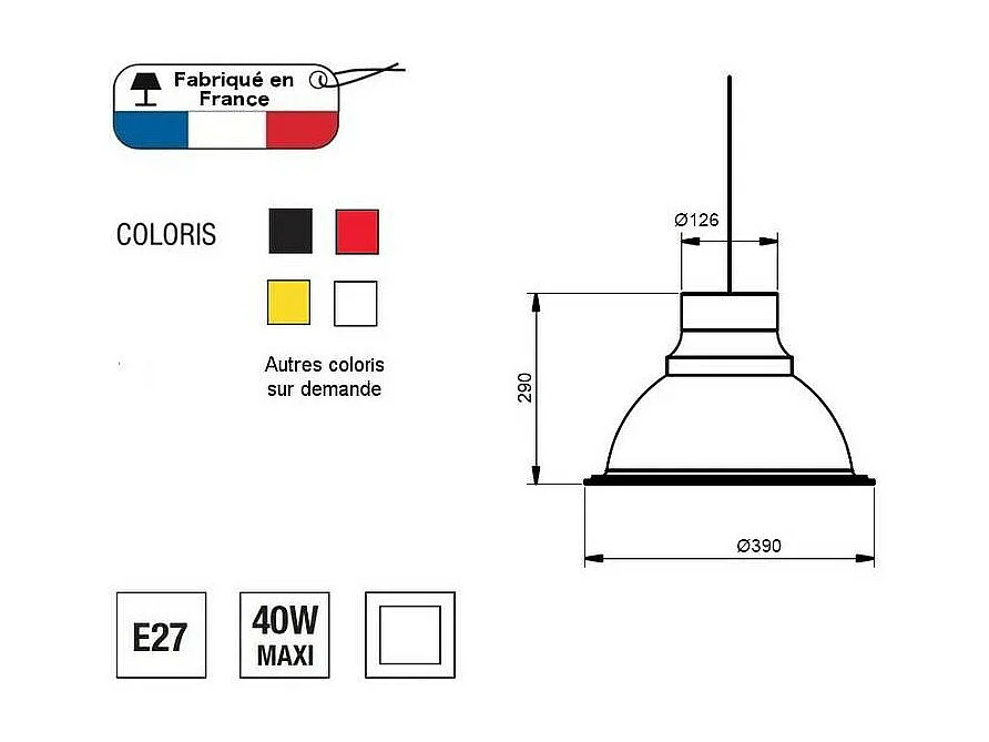 Suspension Loft indus - made in France