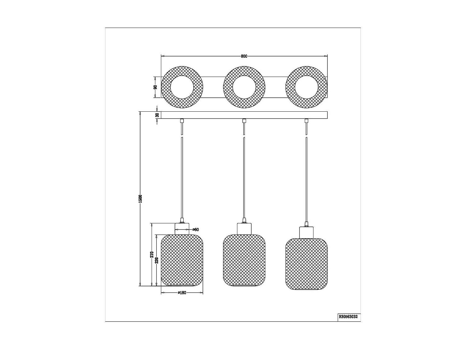 Triple suspension design Calimero