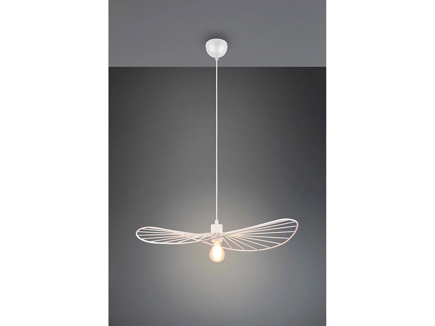 Lampe suspendue design en métal Chapeau