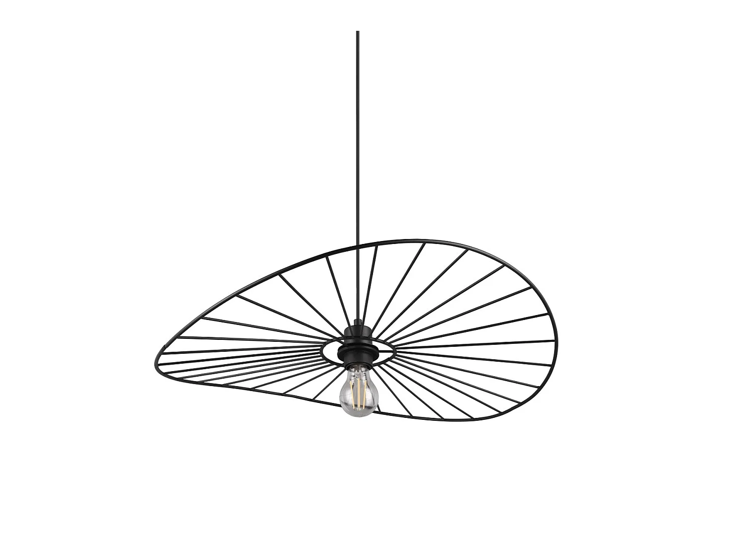 Lampe suspendue design en métal Chapeau