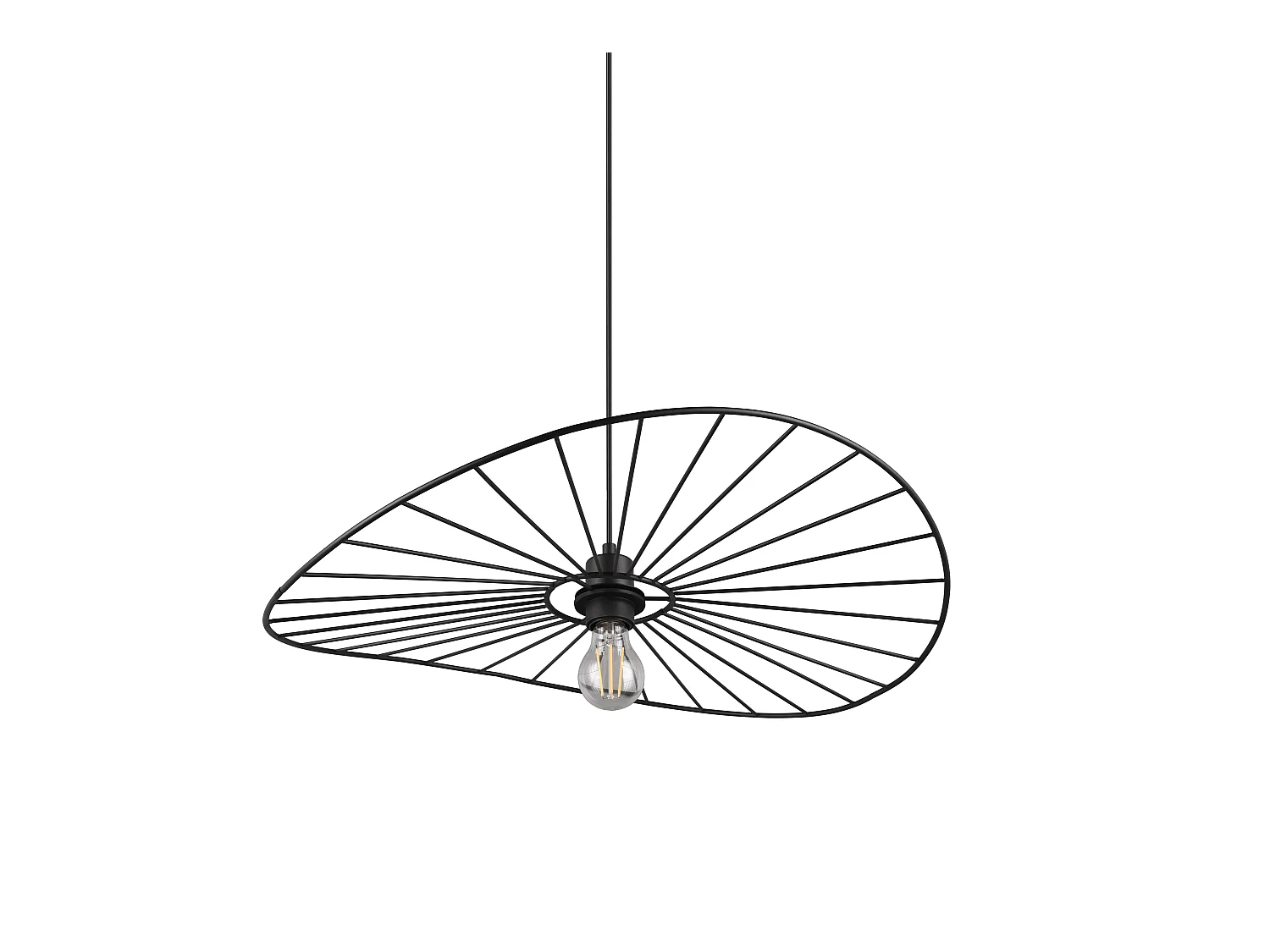Lampe suspendue design en métal Chapeau