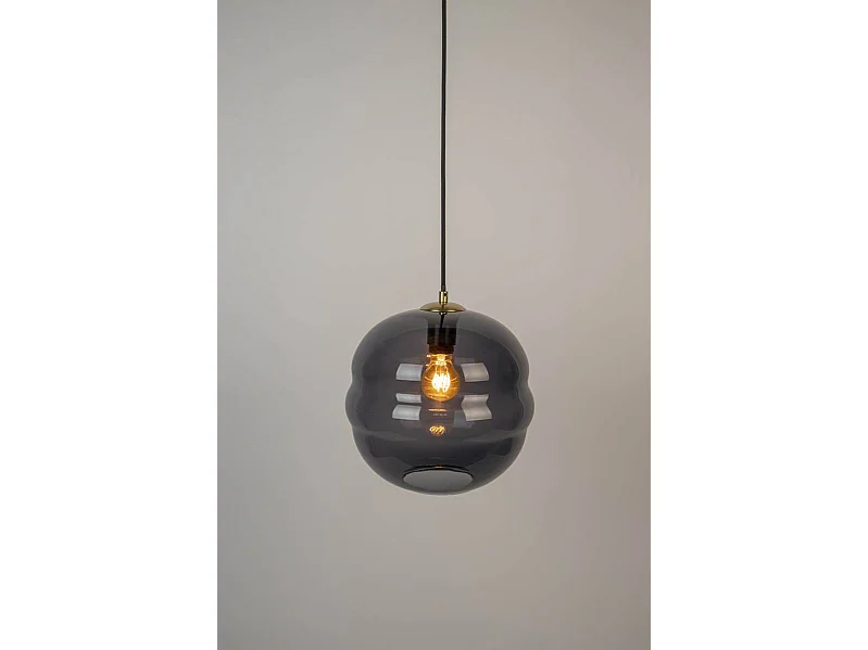 Suspension en verre fumé LAUREN L - Boite à design