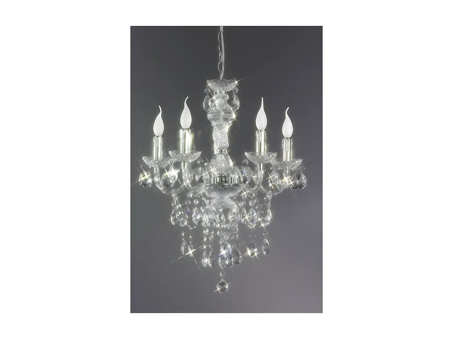 Lustre baroque 5 Lampes