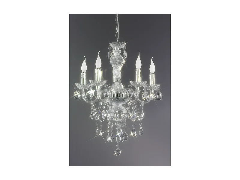 Lustre baroque 5 Lampes