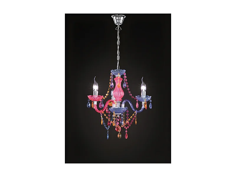 Lustre baroque 3 Lampes