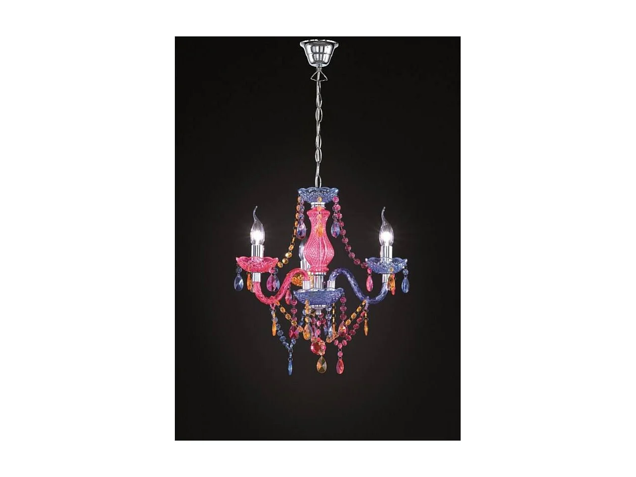 Lustre baroque 3 Lampes