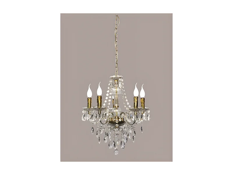 Lustre baroque 5 Lampes