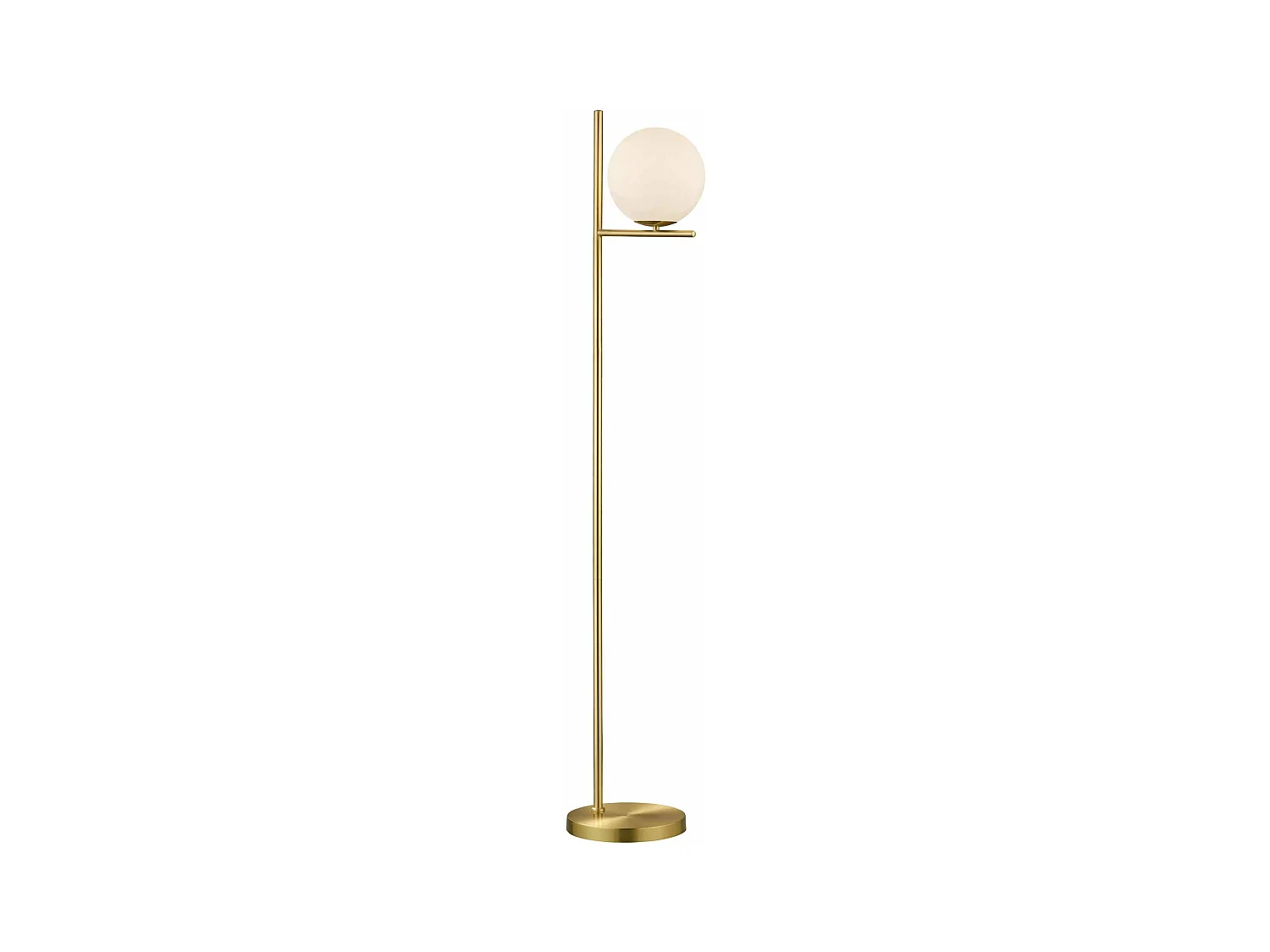 Lampadaire design globe et métal Pure
