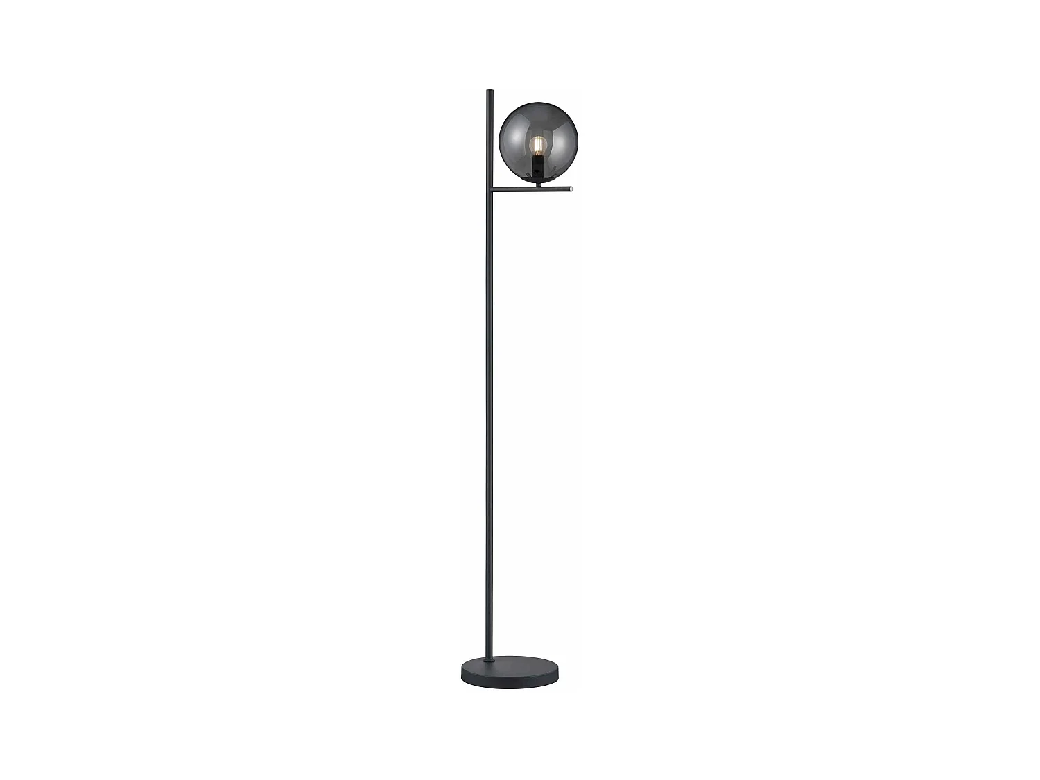 Lampadaire design globe et métal Pure