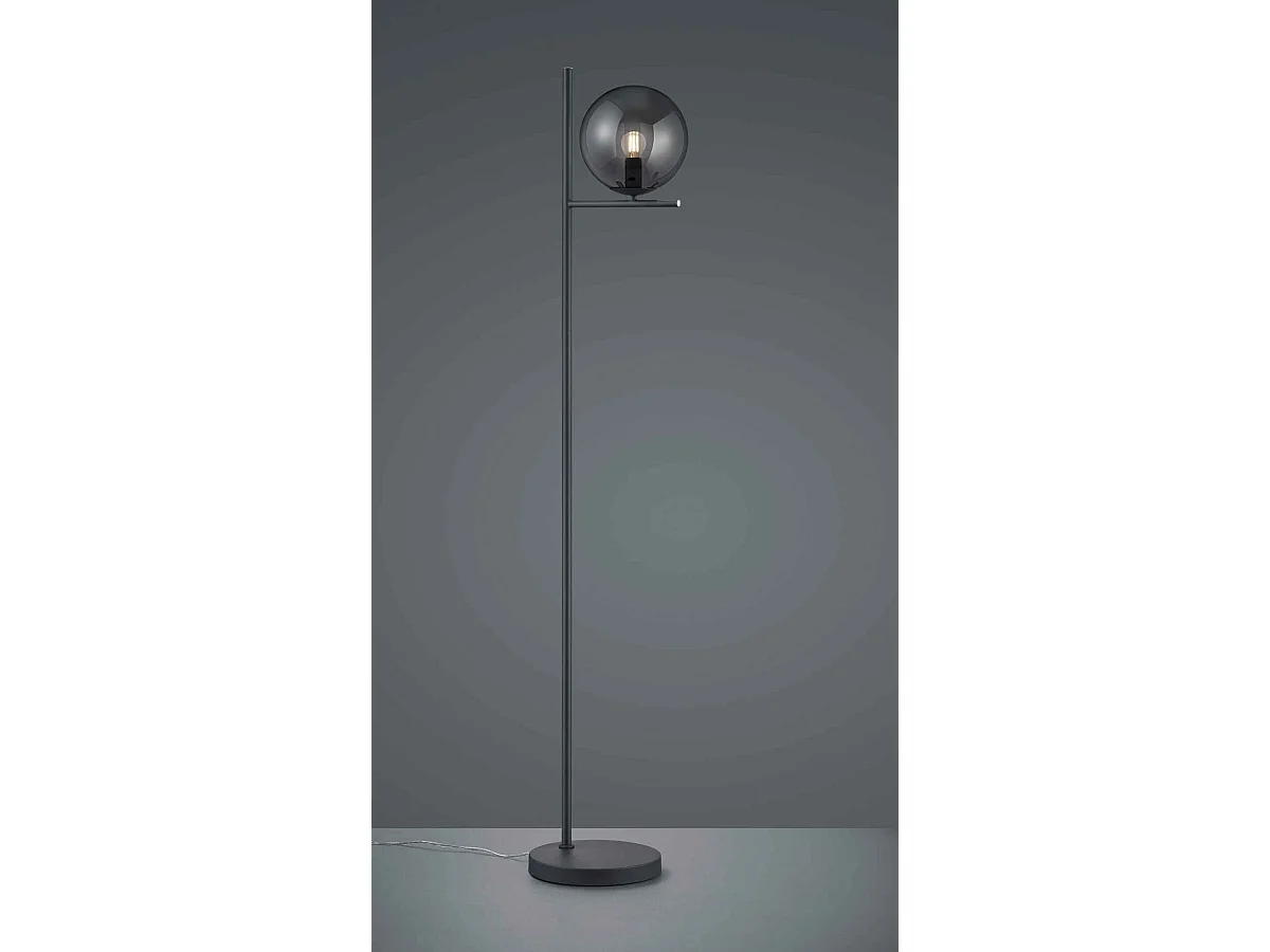 Lampadaire design globe et métal Pure
