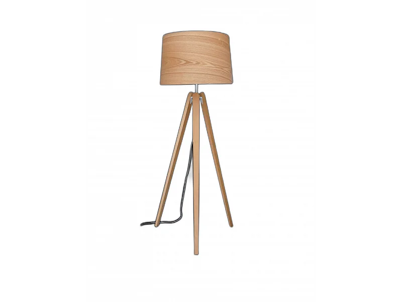 Lampadaire design Essence en bois naturel