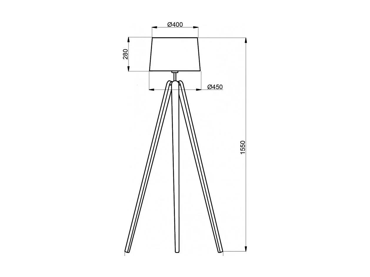 Lampadaire design Essence en bois naturel