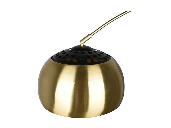 Lampadaire Argentina design en arc métal et marbre