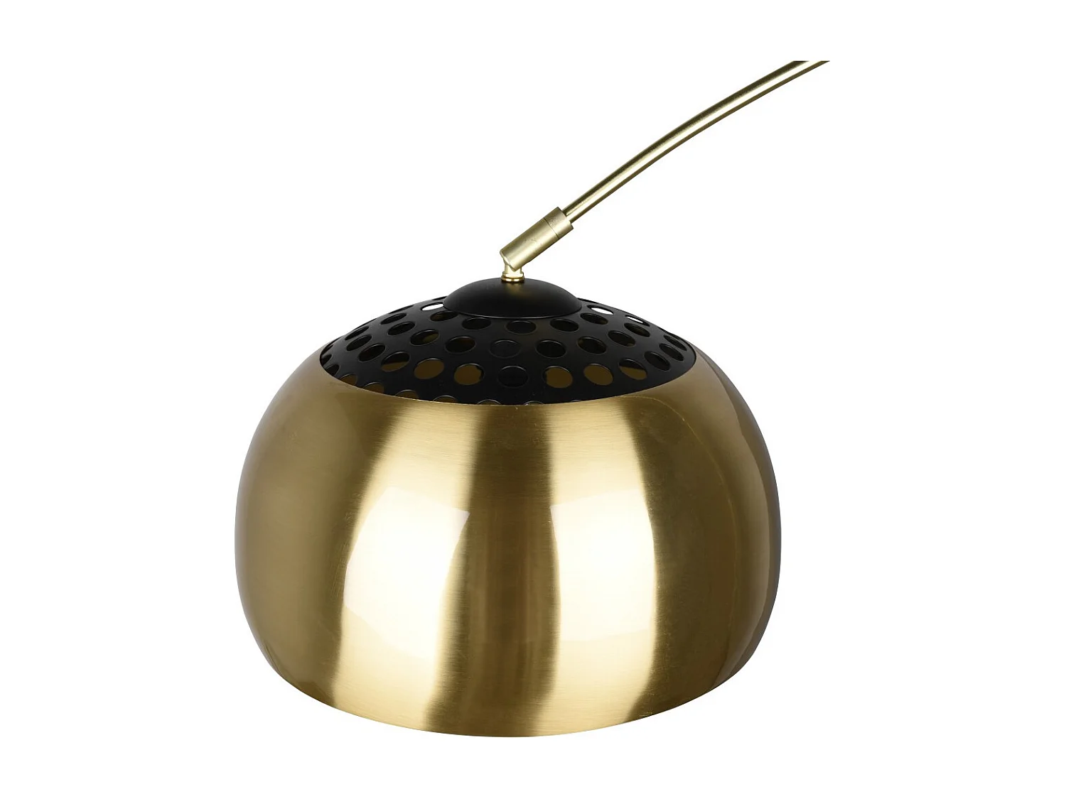 Lampadaire Argentina design en arc métal et marbre