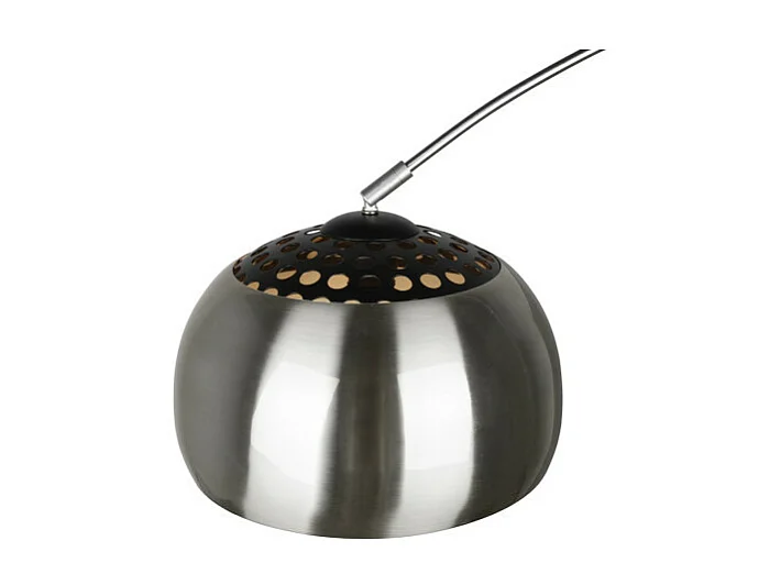 Lampadaire Argentina design en arc métal et marbre