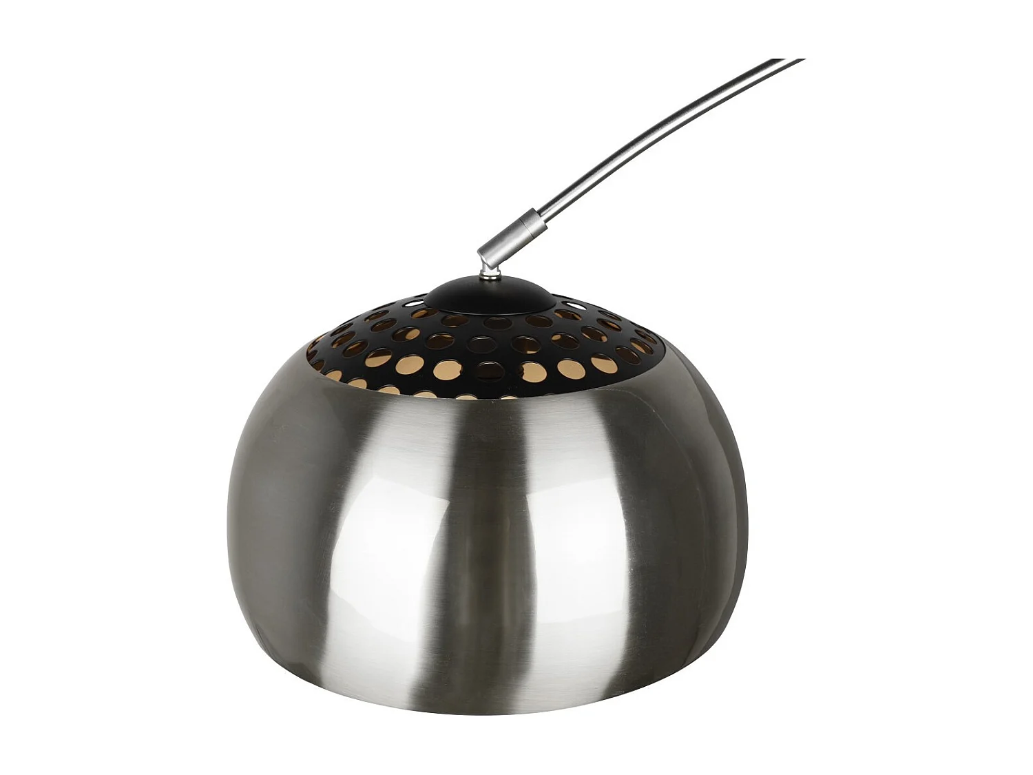 Lampadaire Argentina design en arc métal et marbre