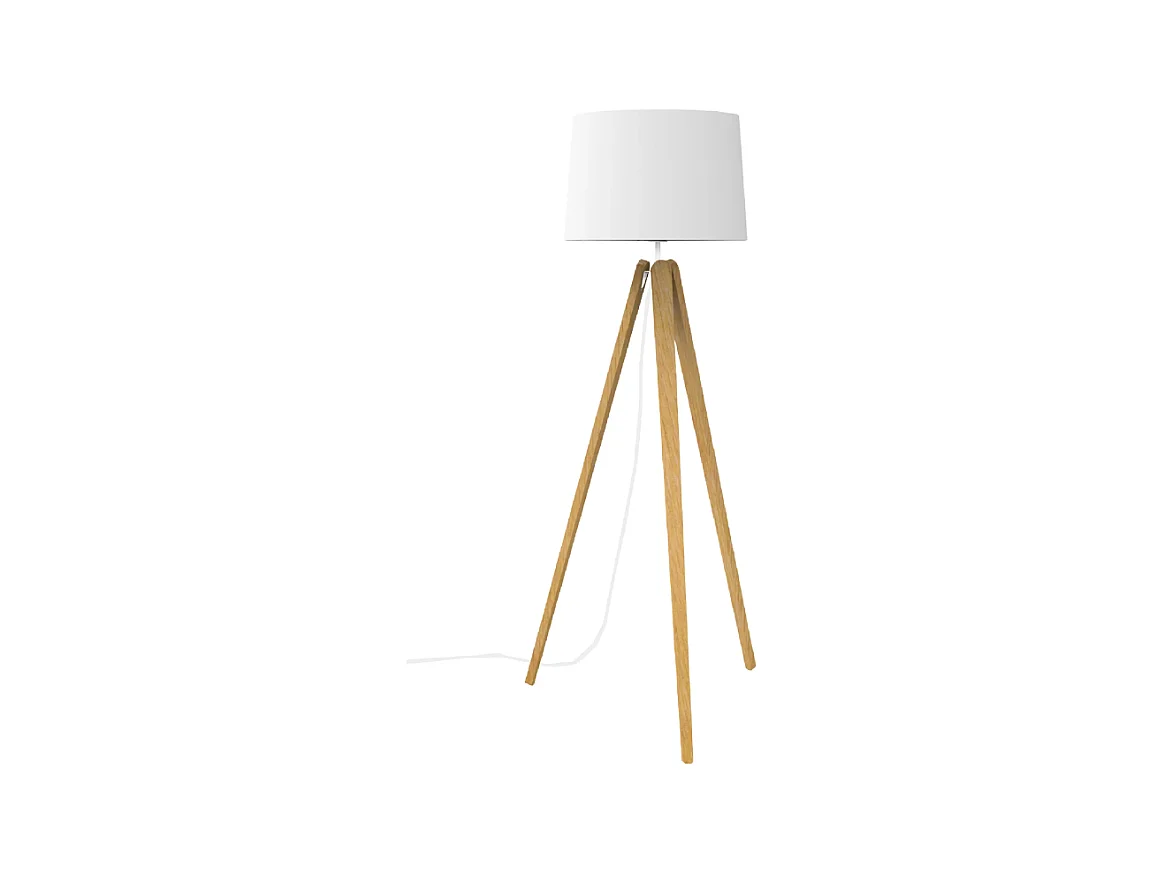Lampadaire design Essence en bois naturel