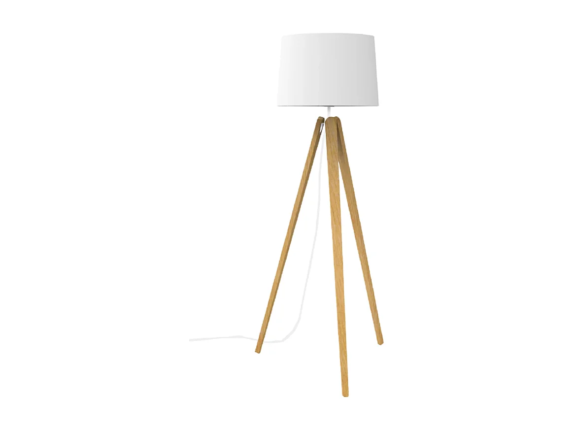 Lampadaire design Essence en bois naturel