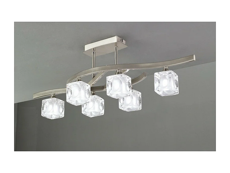 Semi plafonnier Cuadrax 6L Mantra