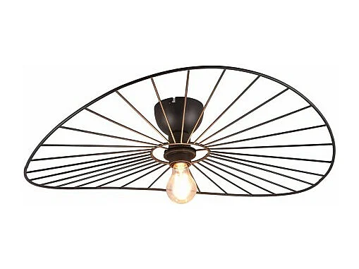 Lampe de plafond design en métal Chapeau