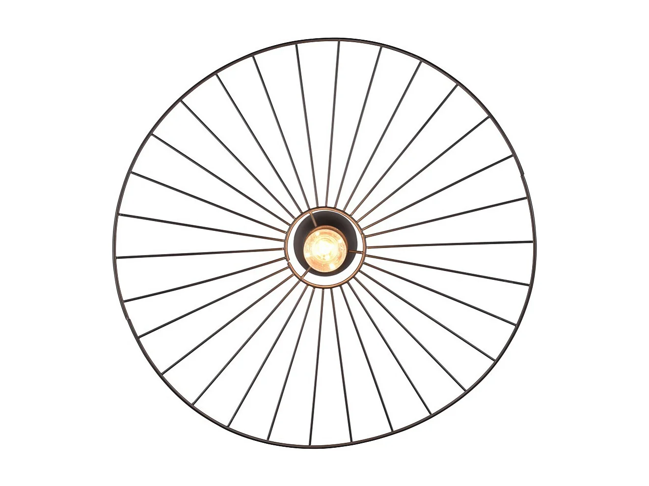 Lampe de plafond design en métal Chapeau