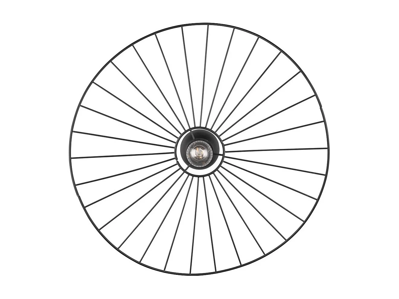 Lampe de plafond design en métal Chapeau