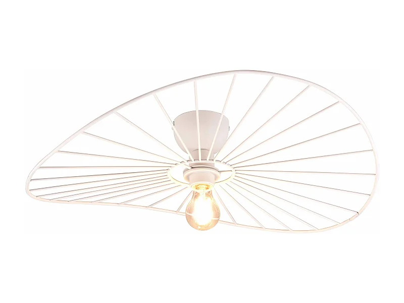 Lampe de plafond design en métal Chapeau