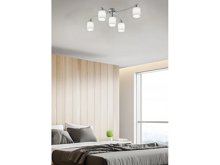 Plafonnier Garda tissu et métal