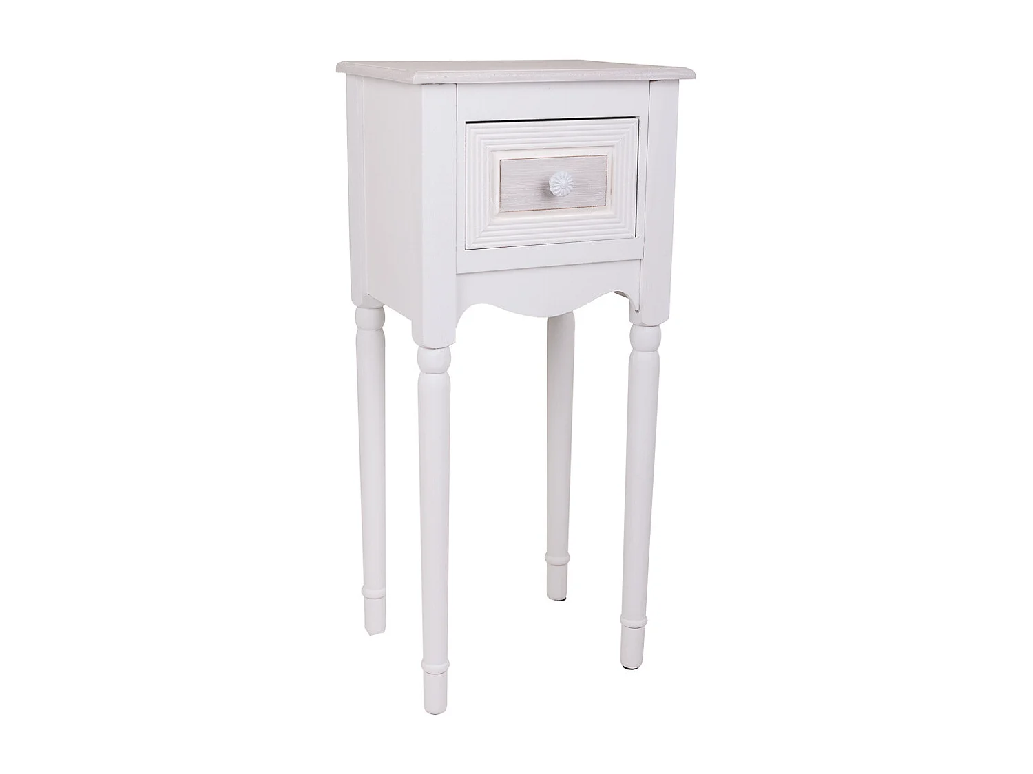 Mesa de telefone em madeira branca 33x26,5x72,5