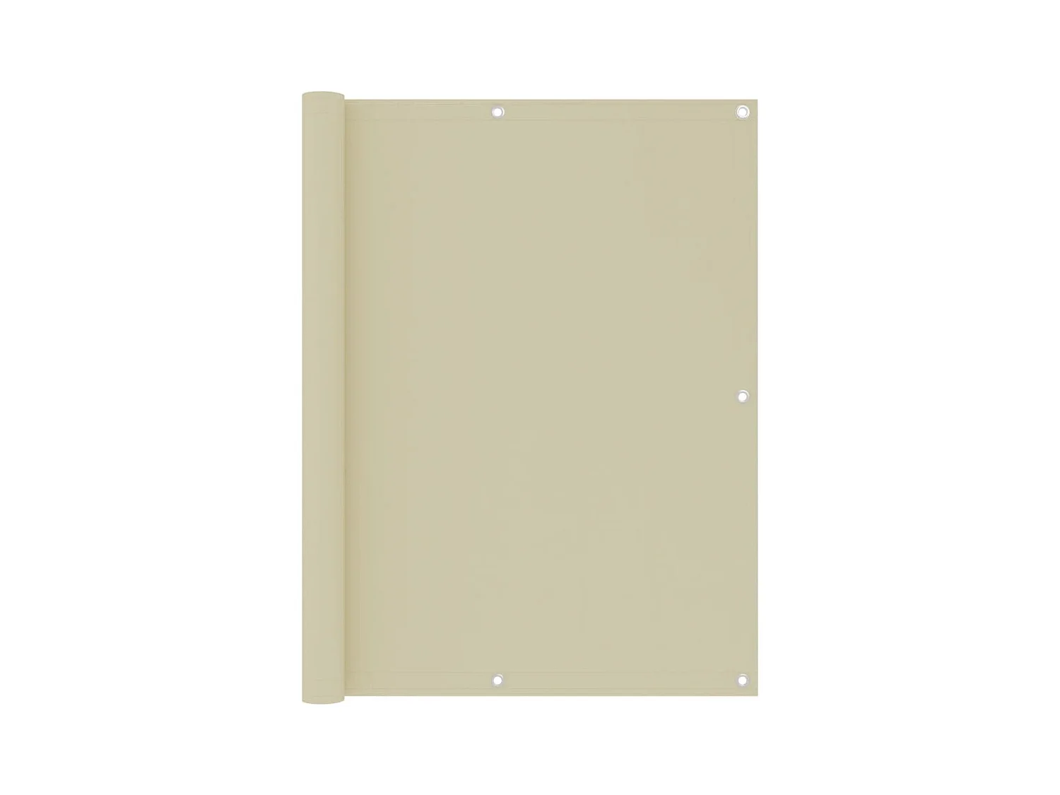 Écran de balcon Crème 120x600 cm Tissu Oxford