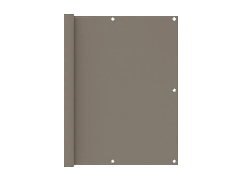 Toldo para balcón de tela oxford gris taupé 120x600 cm