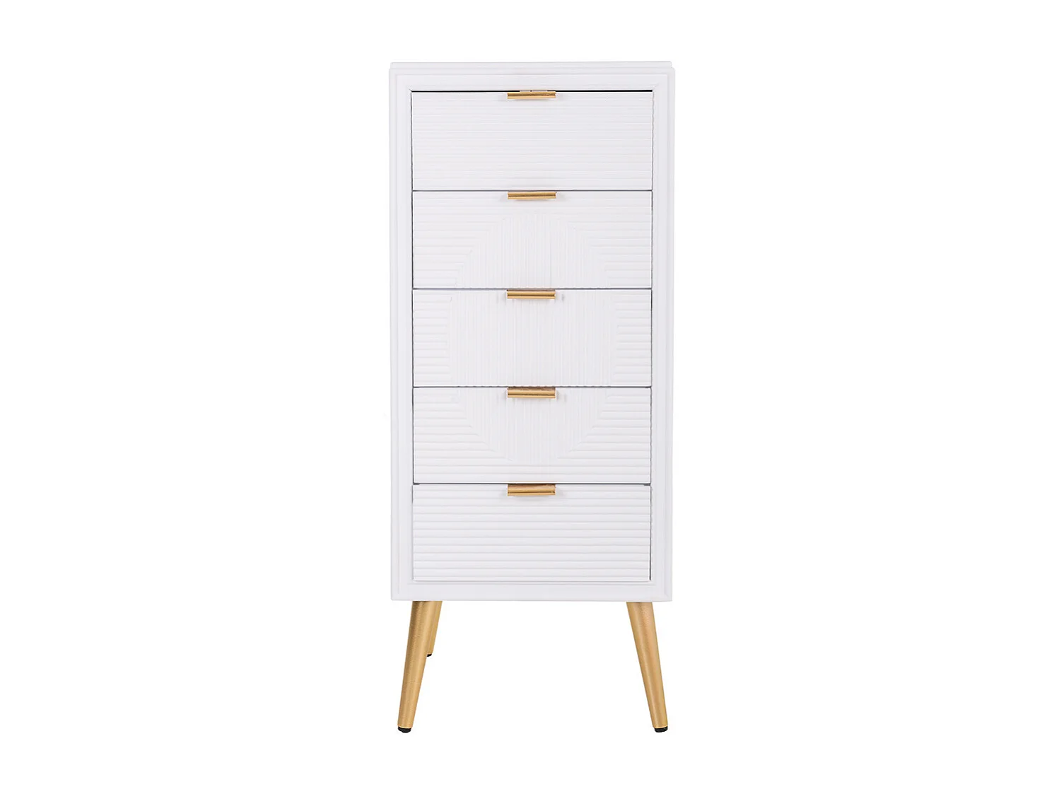 Chiffonier en bois blanc 42x36,5x100,5h
