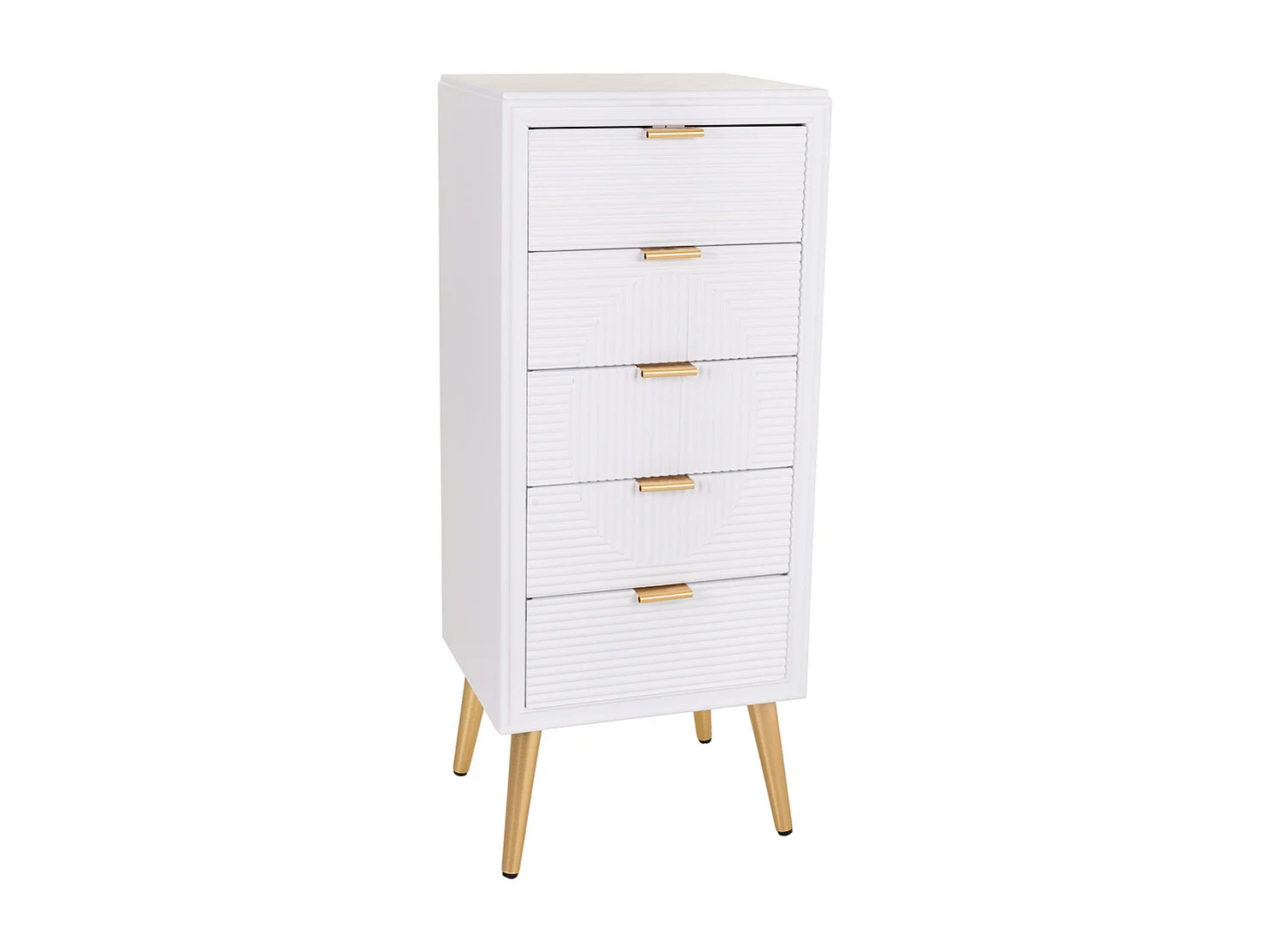 Chiffonier en bois blanc 42x36,5x100,5h