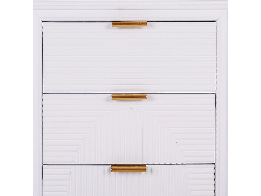 Chiffonier en bois blanc 42x36,5x100,5h