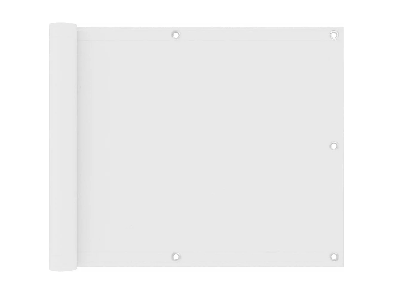 Écran de balcon Blanc 75x300 cm Tissu Oxford