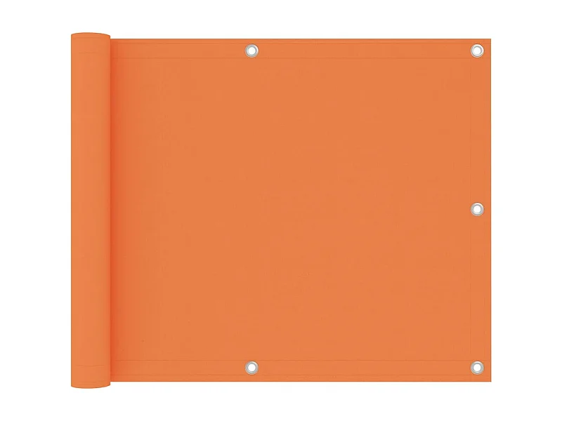 Écran de balcon Orange 75x300 cm Tissu Oxford